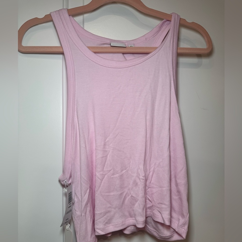 Sunday best pink XL crop tank NWT